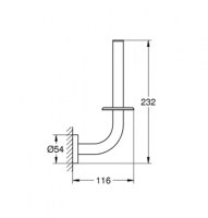 PORTARROLLOS VERTICAL ESSENTIALS GROHE